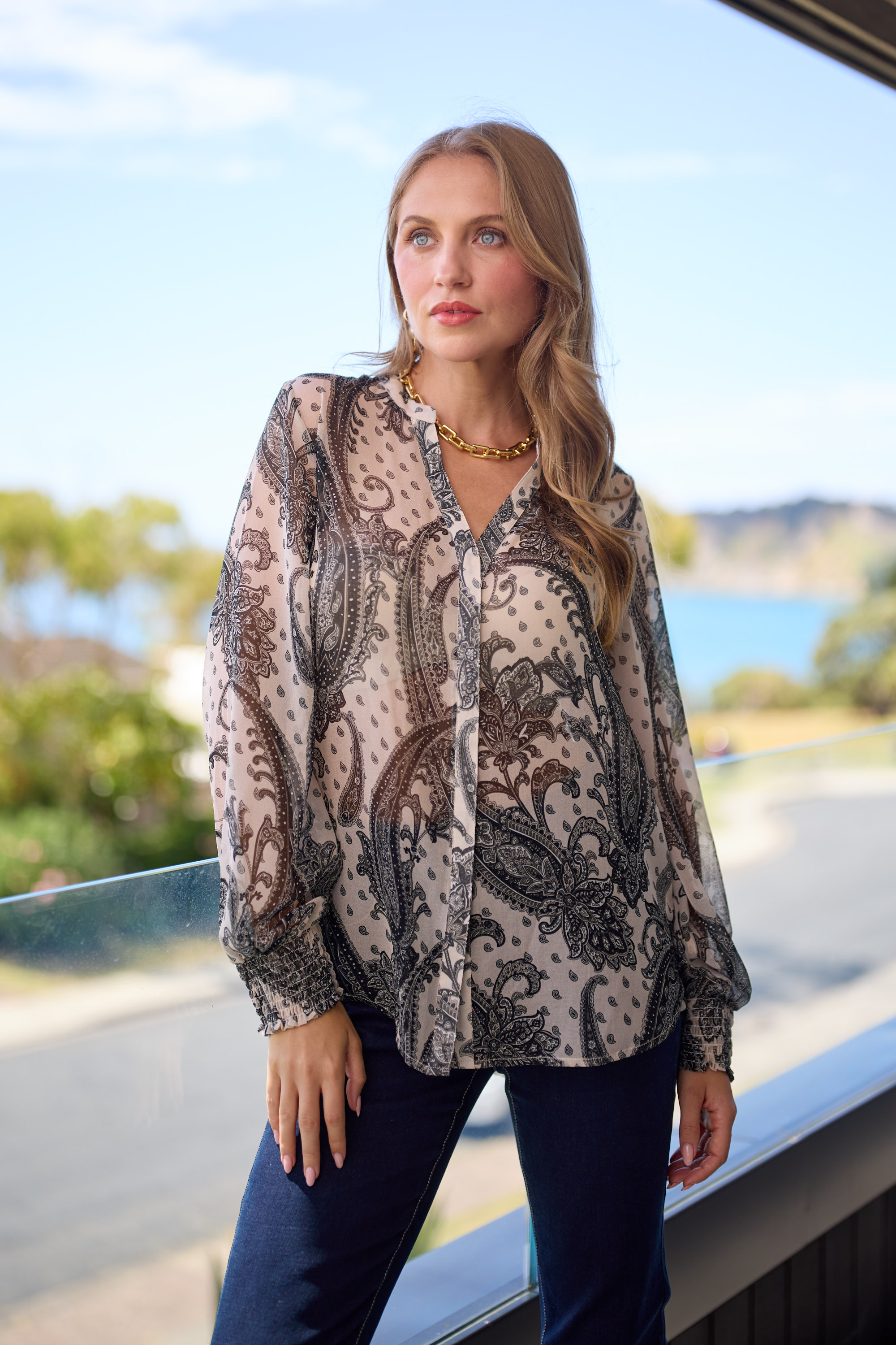 Cassiopeia Vondella blouse blue main image 0